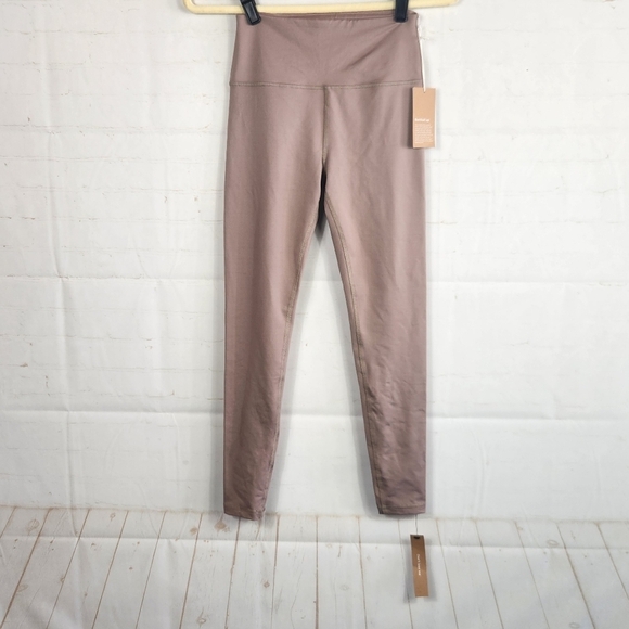 Reformation Women's Active Casual Ecostretch High Rise Leggings Clay Small (2-4) - Picture 2 of 13